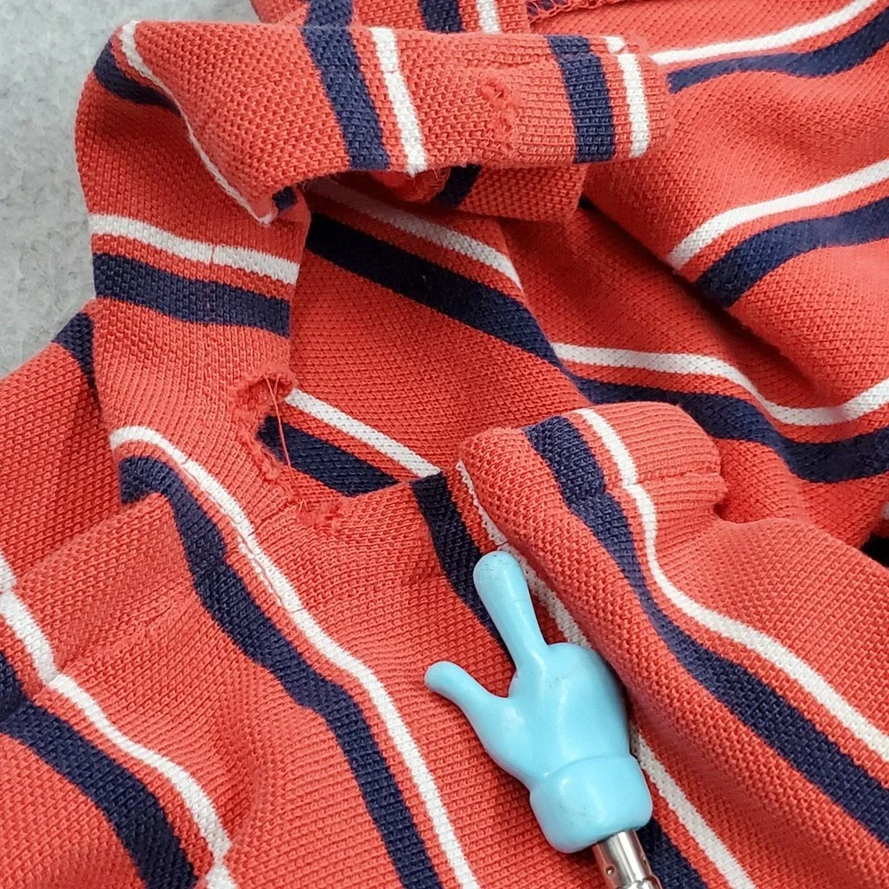 Polo By Ralph Lauren Men Polo XXL Red Embroidered Striped Pony Rugby READ